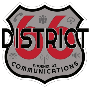 A picture of the district 6 6 logo.