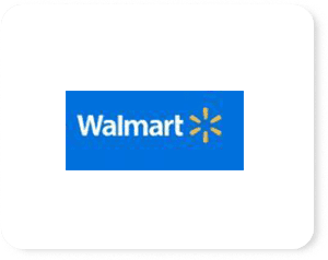 A blue and white logo for walmart.